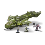 Piece Mega Halo Infinite Pelican Inbound Vehicle Building Set w/ 3 Figures