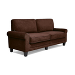 Serta Copenhagen 73″ Pillowed Back Cushions and Rounded Arms Sofa