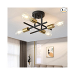 Sputnik Chandelier 4-Light Semi Flush Mount Ceiling Light