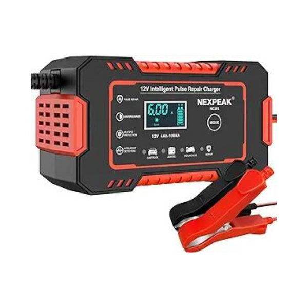 Cargador lento de batería de pulso inteligente Nexpeak 12V 6A