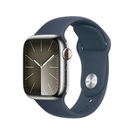 Apple Watch Series 9 de 41 mm con GPS y celular con caja de acero inoxidable y correa deportiva azul