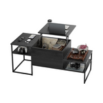 Lift Top Coffee Table Coffee Table with Hidden Compartment and Storage Shelf