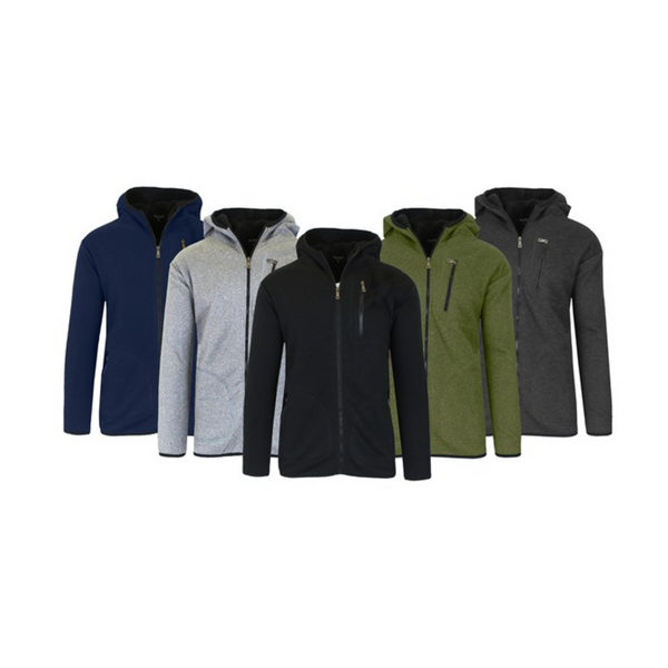 Paquete de 2 sudaderas con capucha Sherpa para hombre y mujer