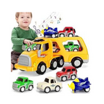 5-in-1 Transport Vehicles Toys with Light & Sound