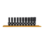 10-Piece GearWrench 3/8" Drive 6-Point Deep Metric Swivel Impact Socket Set