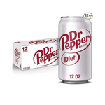 12 latas de refresco dietético Dr Pepper