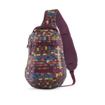 Bolso bandolera Patagonia Atom de 8 l (Fitz Roy Patchwork/Night Plum)