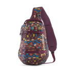 8L Patagonia Atom Sling Bag (Fitz Roy Patchwork/Night Plum)