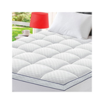 BedLuxury - Cubrecolchón alternativo de arriba hacia abajo con almohada gruesa, tamaño Queen