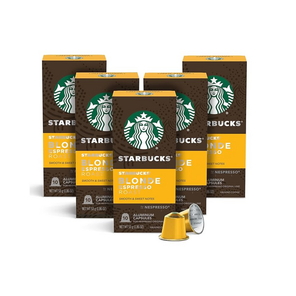 50 cápsulas Starbucks by Nespresso Original Line (expreso tostado rubio)