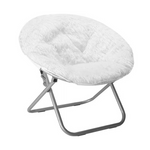 Urban Shop White Mongolian Saucer Chair