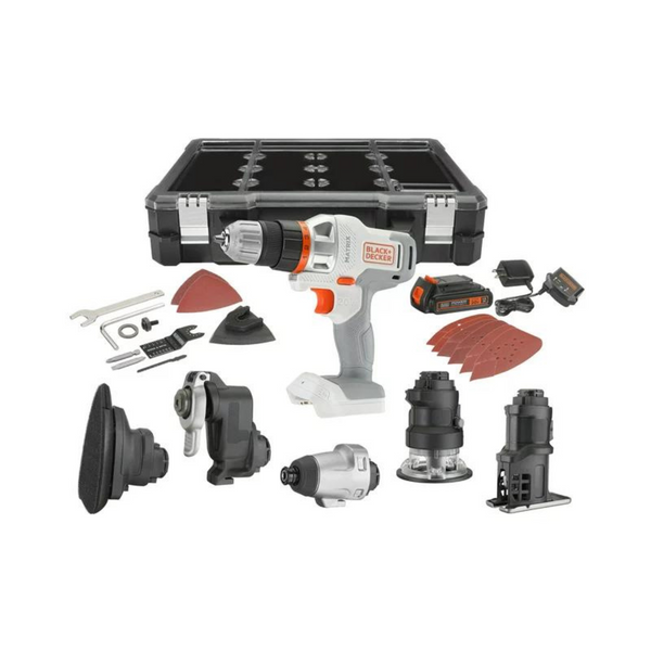 Kit combinado inalámbrico de 6 herramientas Black+Decker Mtrix