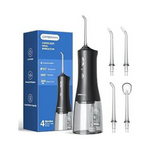 Flosser de agua inalámbrico con 4 puntas de chorro y 4 modos