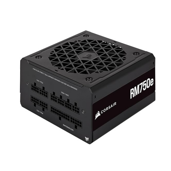 Fuente de alimentación ATX 3.0 de bajo ruido totalmente modular Corsair RM750e 80+ Gold de 750 W