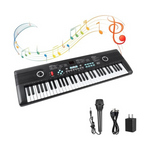 Piano con teclado de 61 teclas.