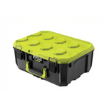 RYOBI LINK Medium Tool Box + Compact 6-Compartment Modular Organizer Tool Box