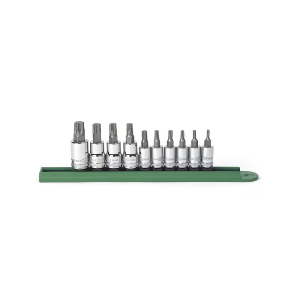 10-Piece KD Tools 1/4" & 3/8" Drive Torx Bit Socket Set