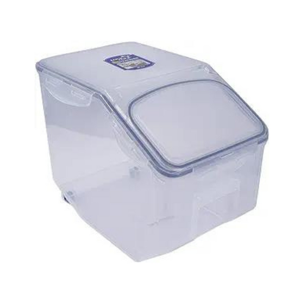 Recipiente para almacenar alimentos de 50,7 tazas Easy Essentials con tapa abatible y vaso para servir