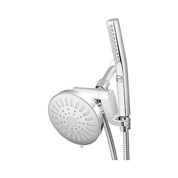 Waterpik High Pressure Handheld Wand and Rain Shower Head Combo