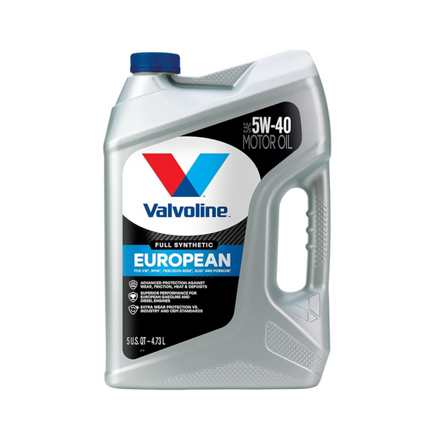 5-Quart Valvoline European Vehicle Full Synthetic 5W-40 Motor Oil