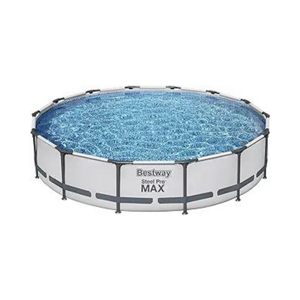 Juego de piscina redonda sobre el suelo Bestway Steel Pro Max de 14 ′ x 33 ″
