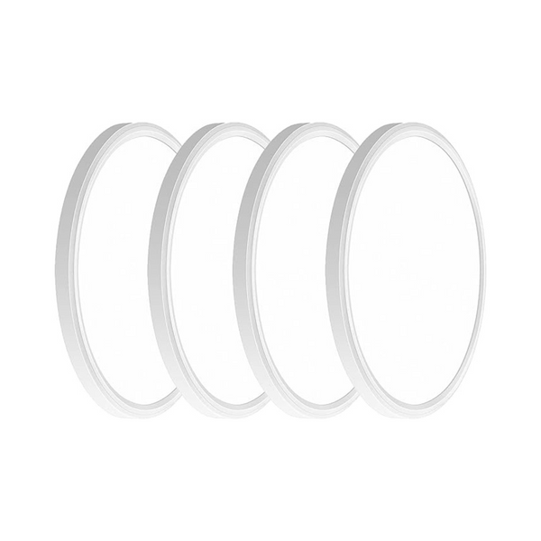 Paquete de 4 luces de techo LED superdelgadas de 12 pulgadas, luz diurna de 5000 K, 3200 lm