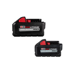 2-Pack Milwaukee M18 Redlithium High Output XC 8.0 + XC 6.0 Batteries