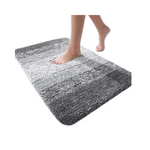 Alfombra de baño peluda de felpa antideslizante