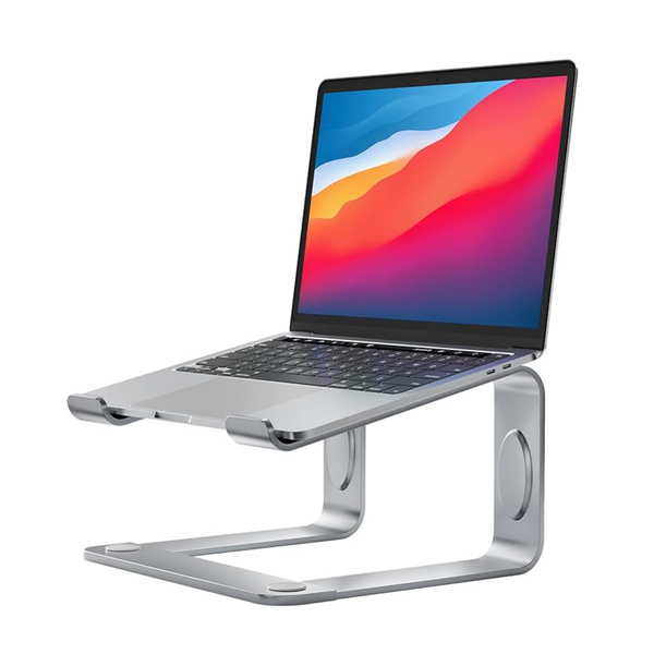 Loryergo Soporte para portátil de hasta 15,6" (Plata) 