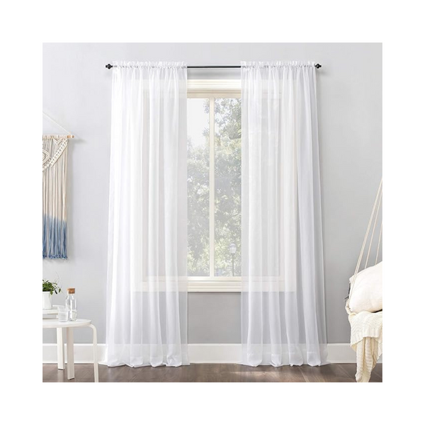 Emily Sheer Voile Rod Pocket Curtain Panel (59" x 84")