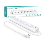 Regleta de enchufes inteligentes Kasa con 6 enchufes inteligentes y 3 puertos USB