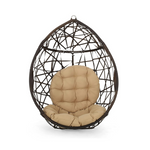 Christopher Knight Silla colgante de mimbre con forma de lágrima para interiores y exteriores
