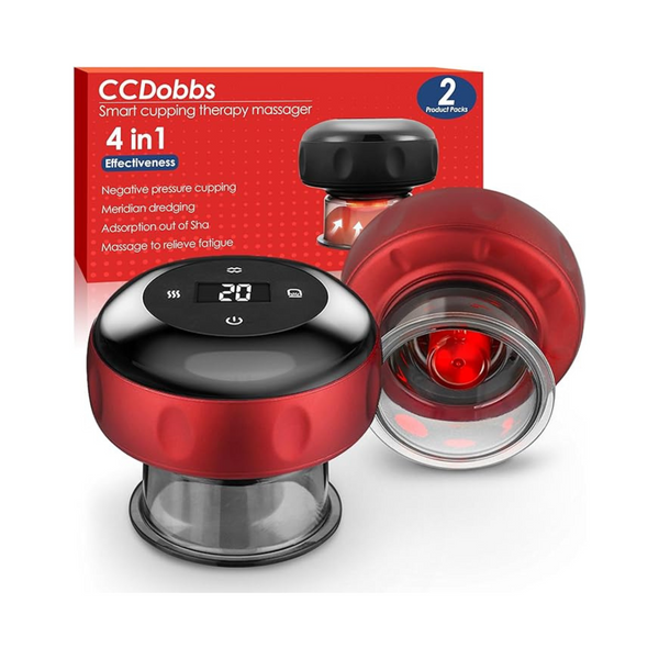2-Piece Ccdobbs 4 in 1 Smart Electric Cupping Therapy Massager Set
