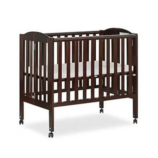 Dream On Me Portable Folding Crib, Espresso