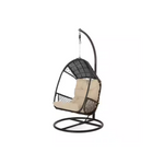 Noble House Malia Wicker Hanging Chair with Stand