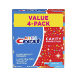 4 Pack Crest Kids Cavity Protection Toothpaste