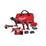 Milwaukee M18 FUEL 18V Brushless Cordless Combo (4-Tool) w/ 4.5" Grinder & Inflator