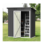 Lofka 5x3-ft Outdoor Storage Shed Cabinet w/Single Lockable Door