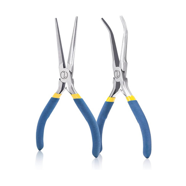 2-Piece Viseman 6" Mini Needle Nose Pliers with Comfort Grip Handles