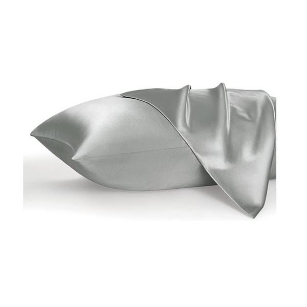 Bedsure Pack of 2 Satin Pillowcases – Silver Grey, Queen