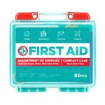 85-Piece Be Smart Get Prepared First Aid Kit In Durable Plastic Case