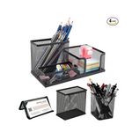 4 Pcs Mesh Desk Organizer Set