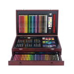 142 Piece Beginners Art Set in a Wood Carrying Case