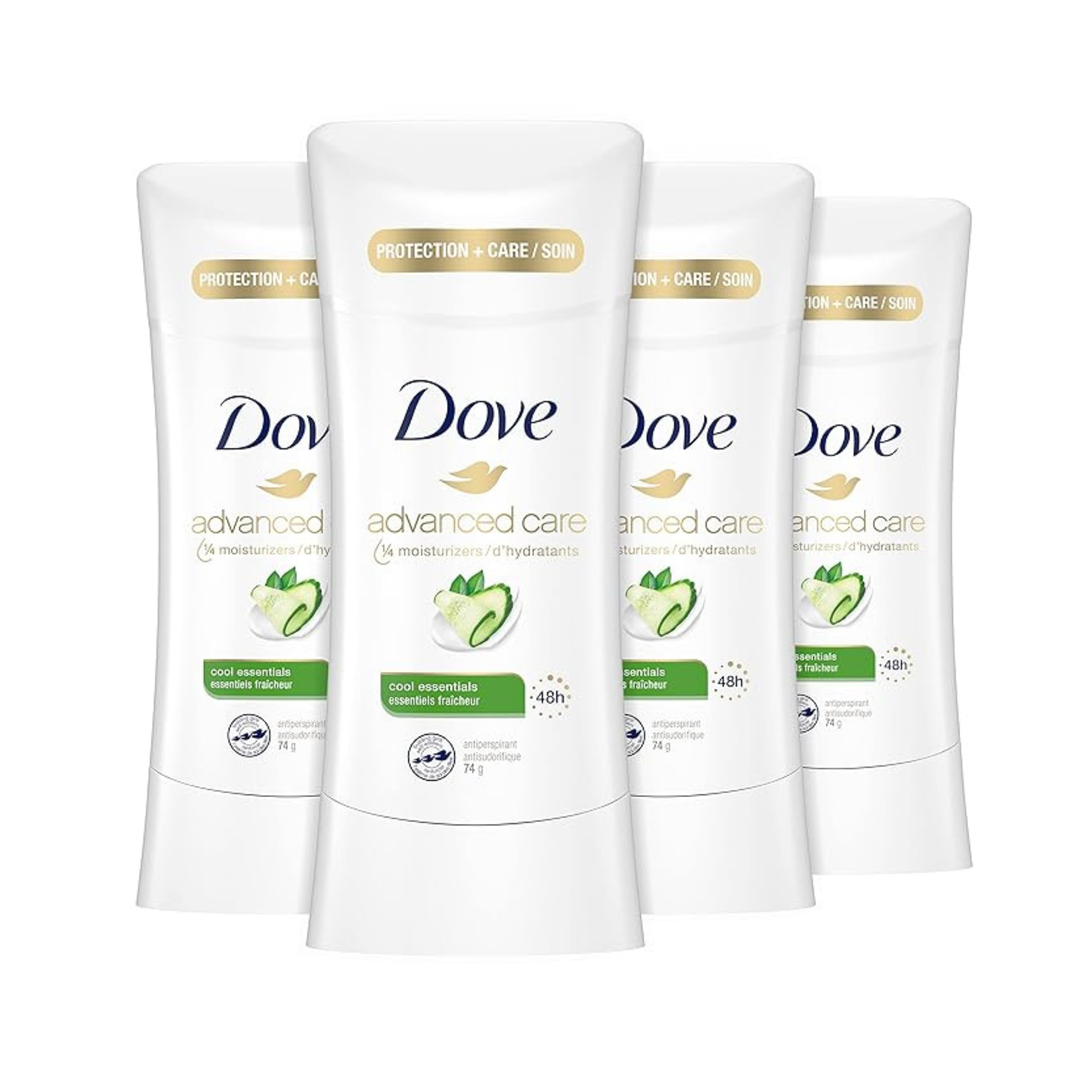 4-Ct 2.6-Oz Dove Women's Advanced Care Antiperspirant Deodorants (Cool Essentials)