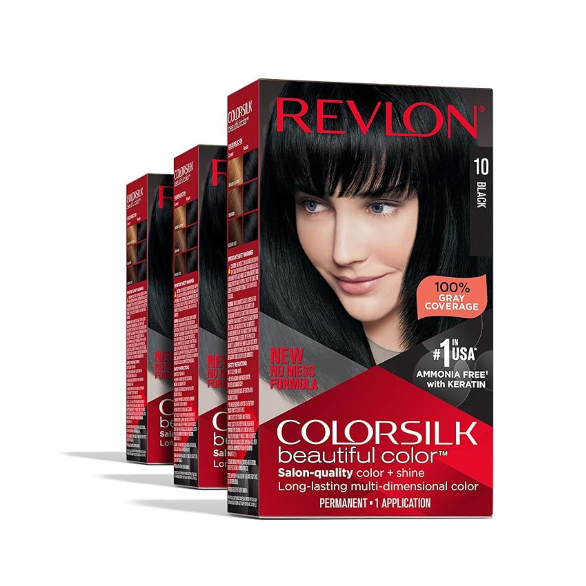 3-Pack Revlon ColorSlik Permanent Hair Color Dye (Various Colors)