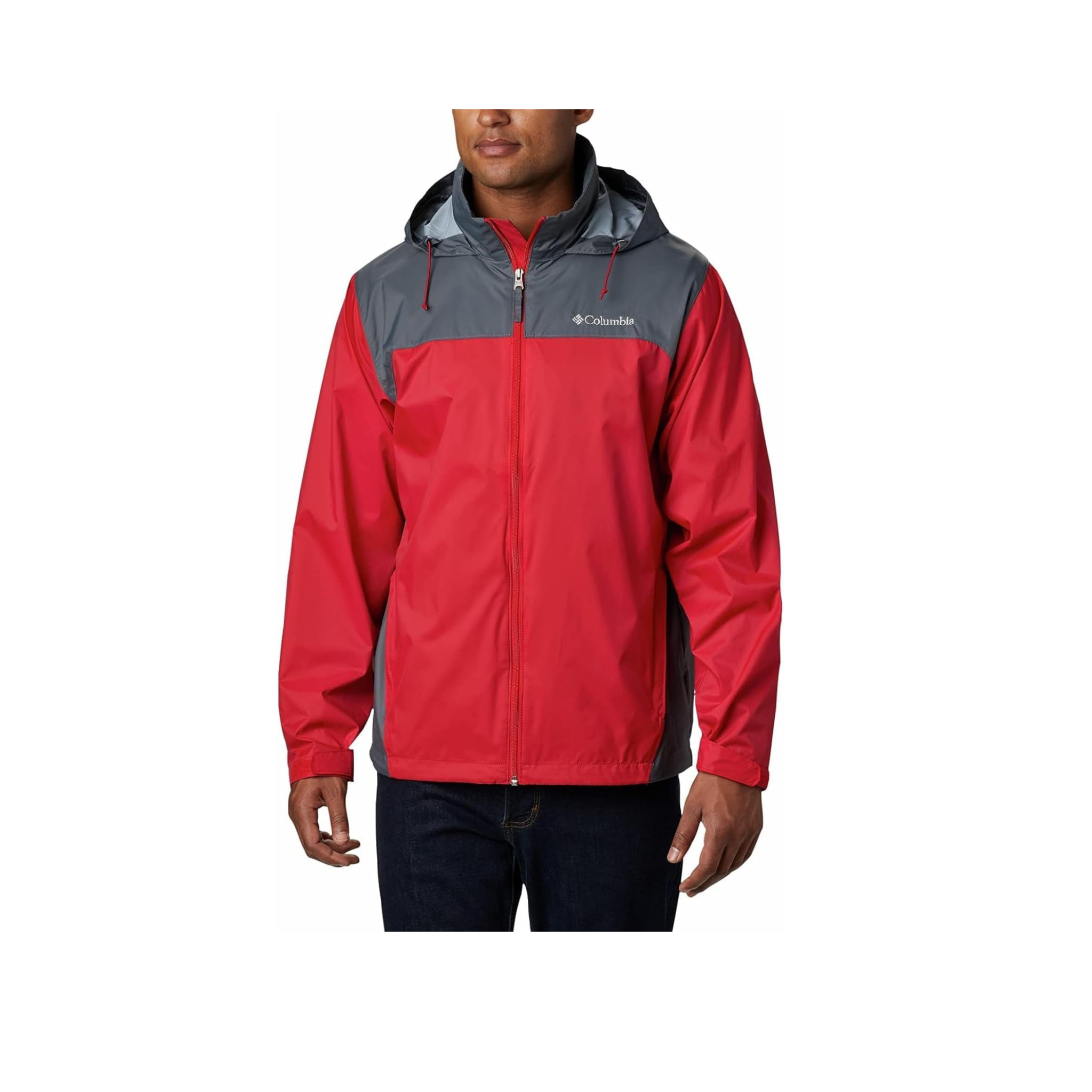 Columbia Men's Glennaker Lake Rain Jacket (Mountain Red)