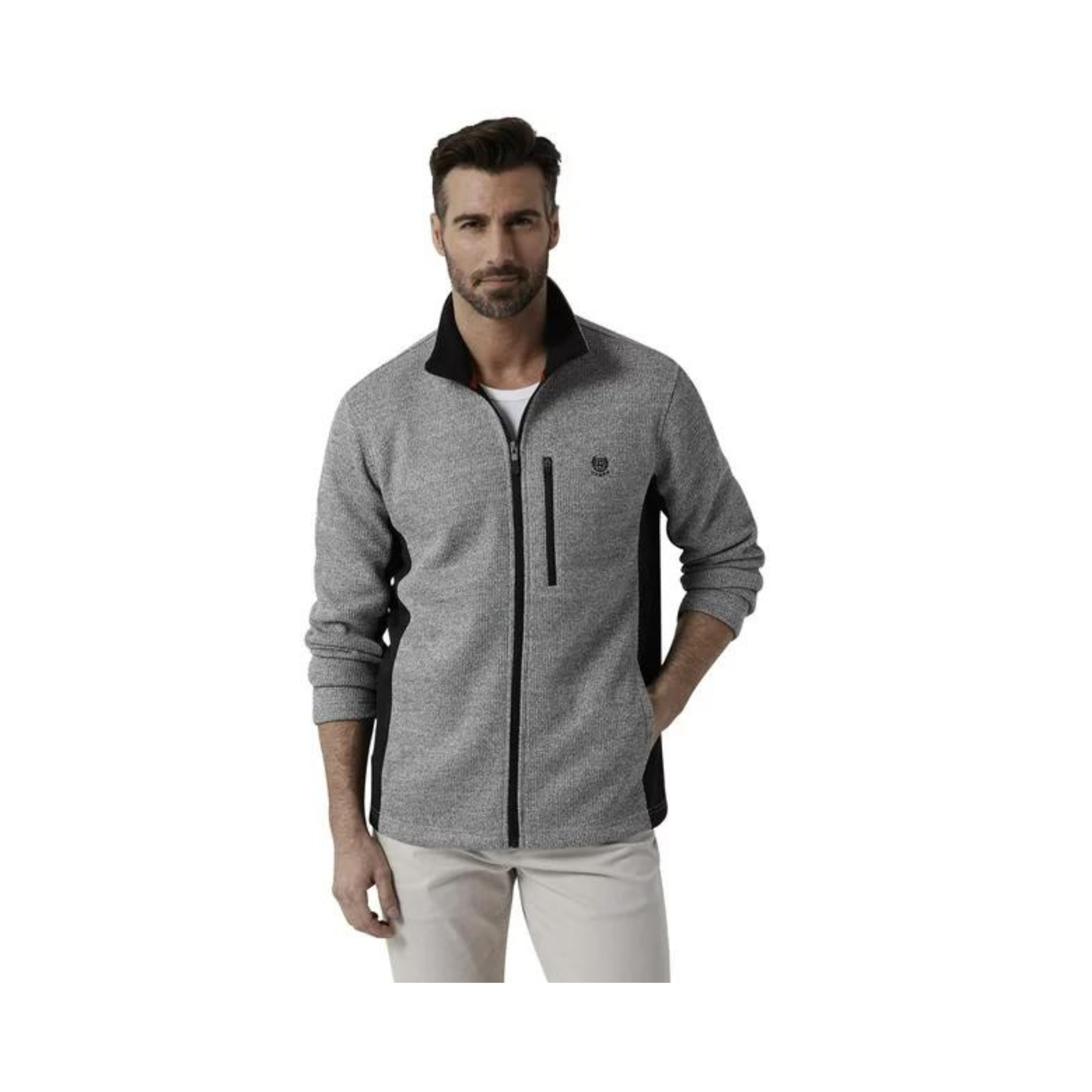 Chaps Men's Performance Full Zip Fleece Jacket (3 Colors, Regular or Big & Tall)