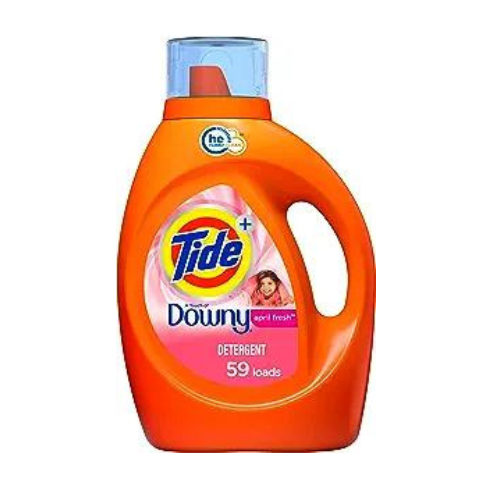 Tide with Downy Laundry Detergent (HE), April Fresh Scent, 59 Loads (92 Fl Oz)