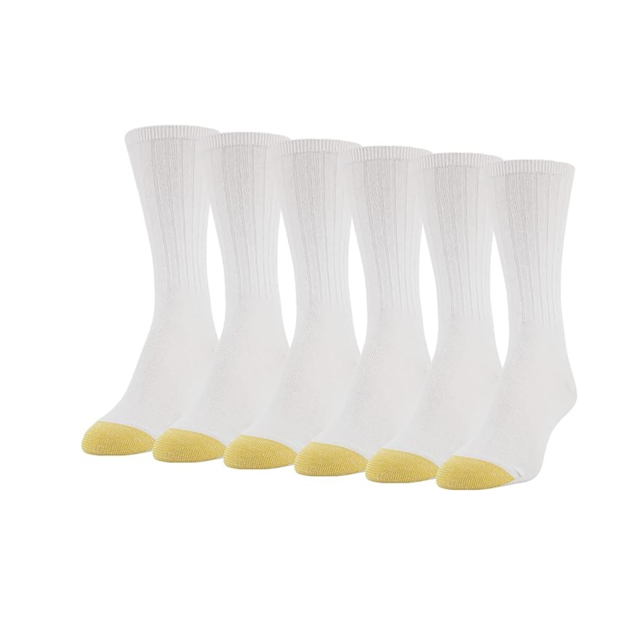 6 pairs of Goldtoe Women’s Casual Texture Crew Socks