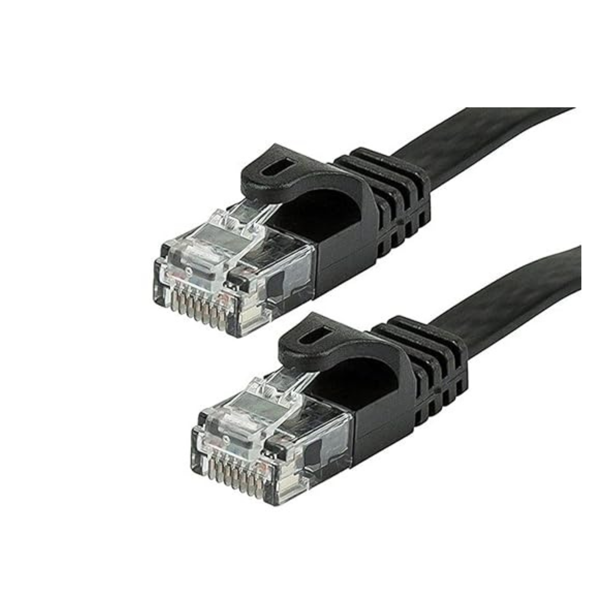 14-Ft Monoprice Flat Cat6 Ethernet Patch Cable (Black)